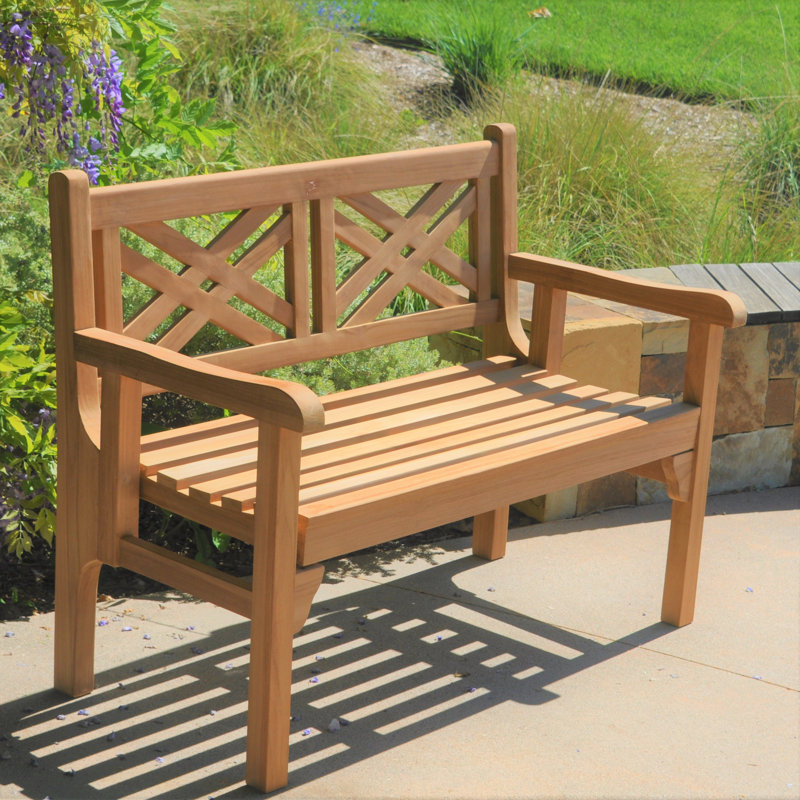 Rosecliff Heights Avaline Teak Park Bench Wayfair